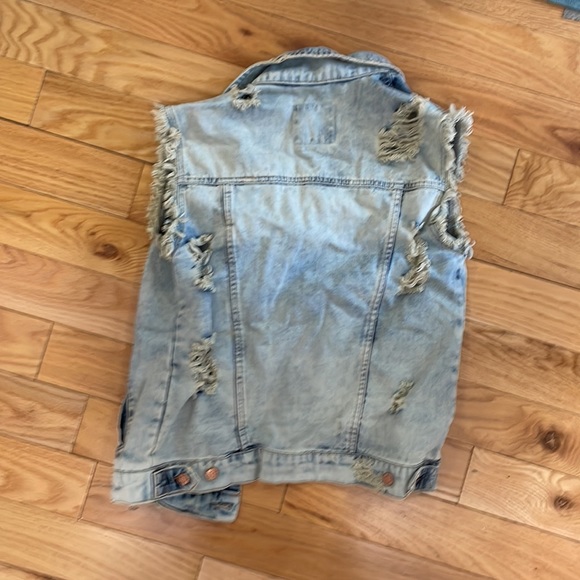 Zara Tops Zara Denim Vest Poshmark